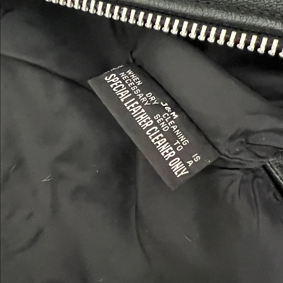 Genuine Leather Moto Jacket - Men’s Small - Size 36 - Picture 3 of 6